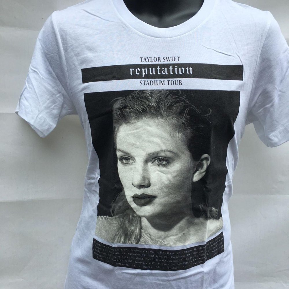 Taylor Swift Reputation White T-shirt XS S M XL